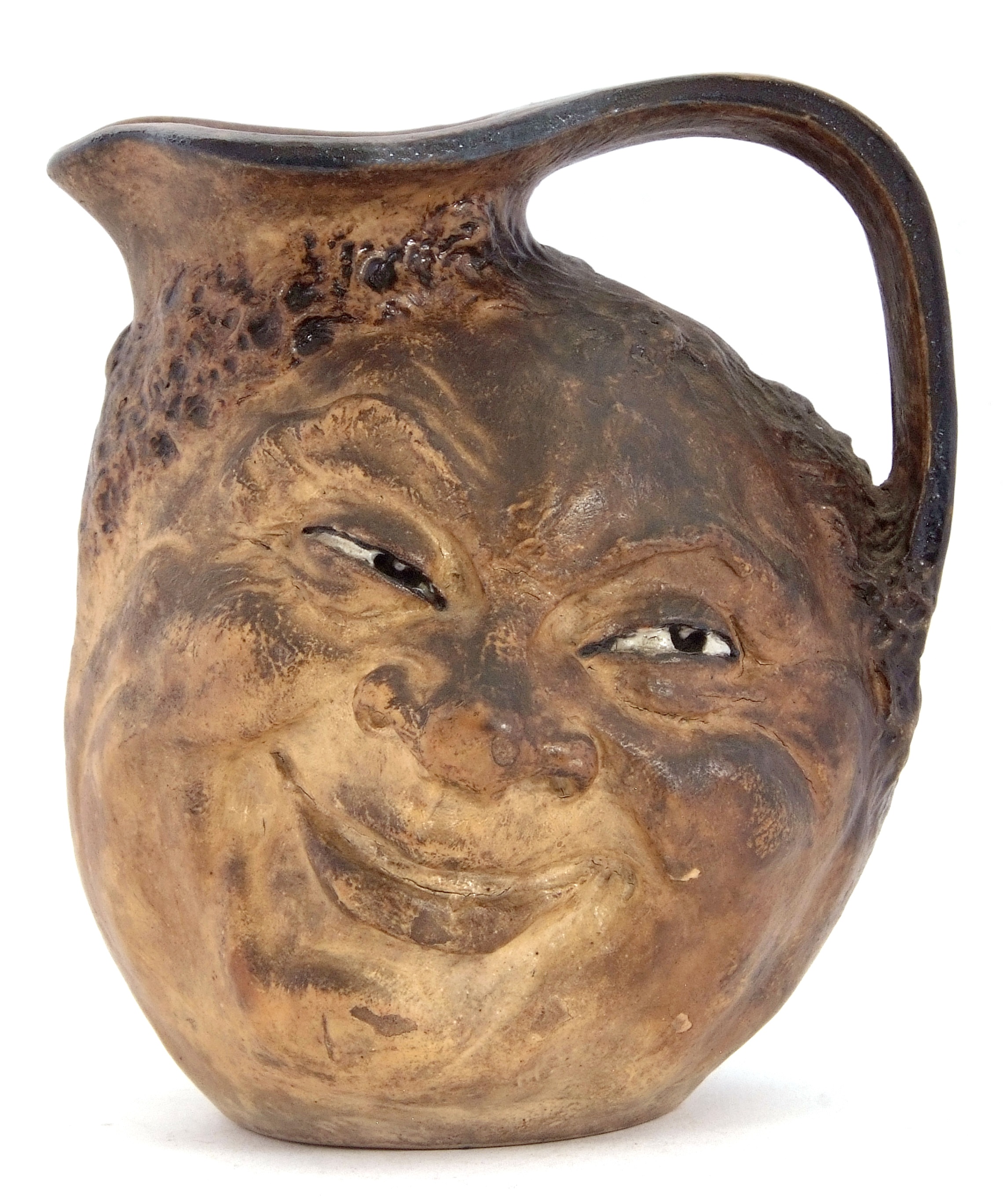 Martinware Double-Sided Face Jug Features In Keys Spring Fine Sale